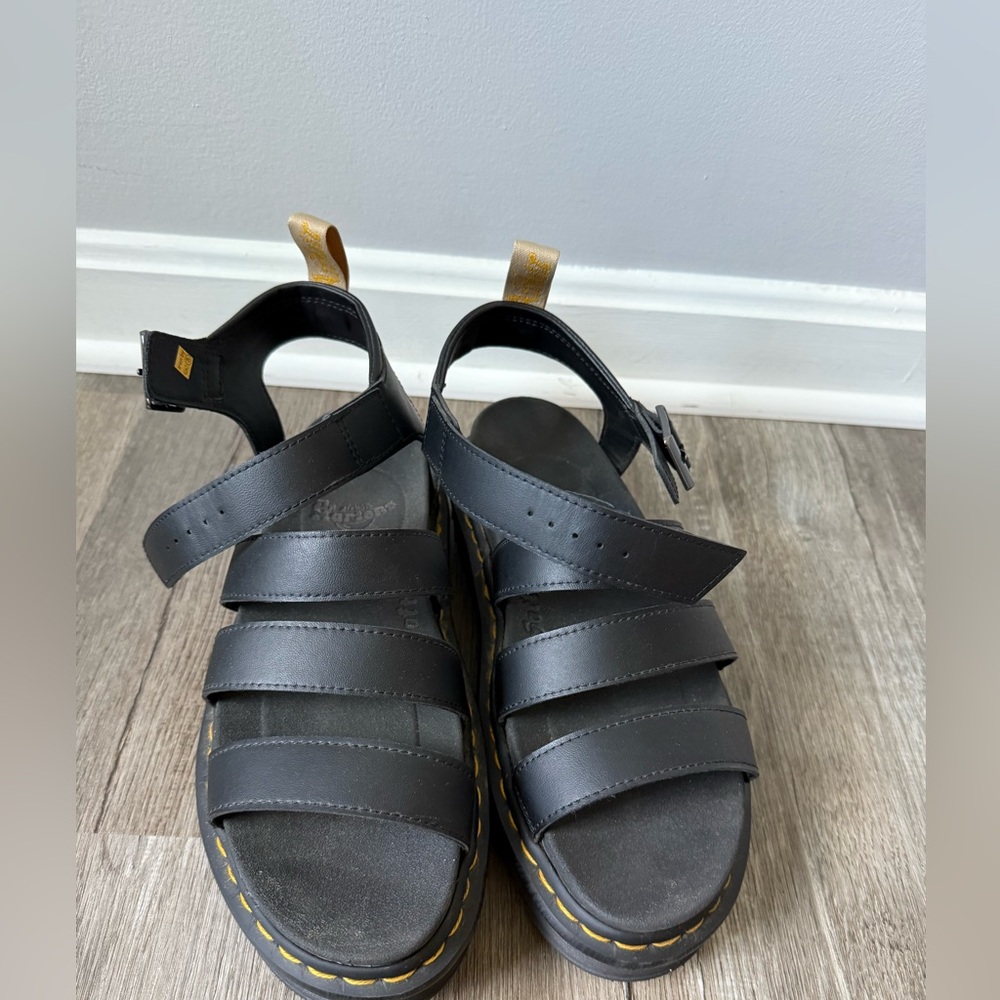 DR MARTEN VEGAN BLAIRE WOMEN'S FELIX GLADIATOR PLATFORM CHUNKY SANDALS SIZE 10 L - Picture 3 of 16